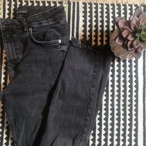 Zara ankle mid rise skinny jeans